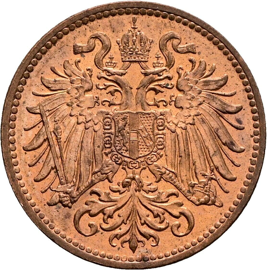 2 Heller Franz Joseph I. 1848-1916 1914 – Rückseite