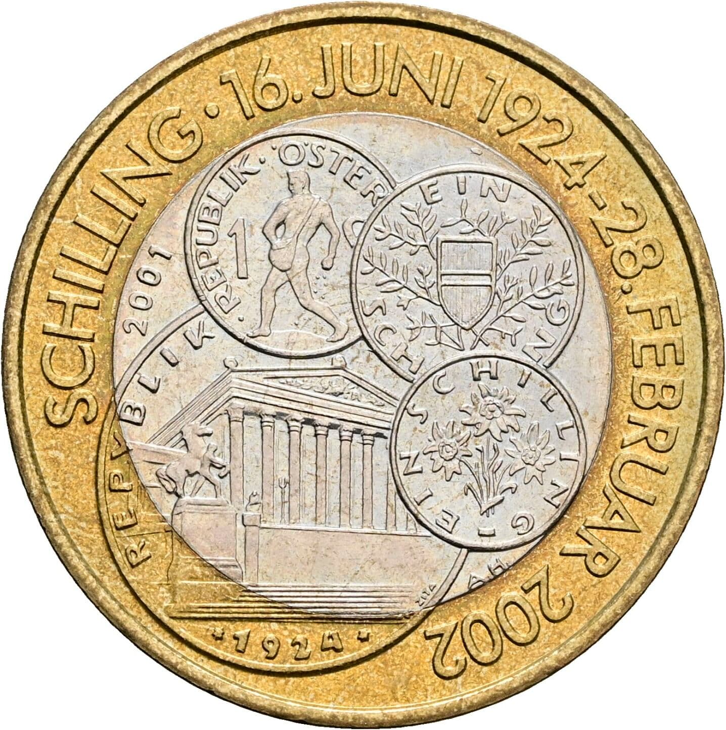50 Schilling 2001 – Rückseite