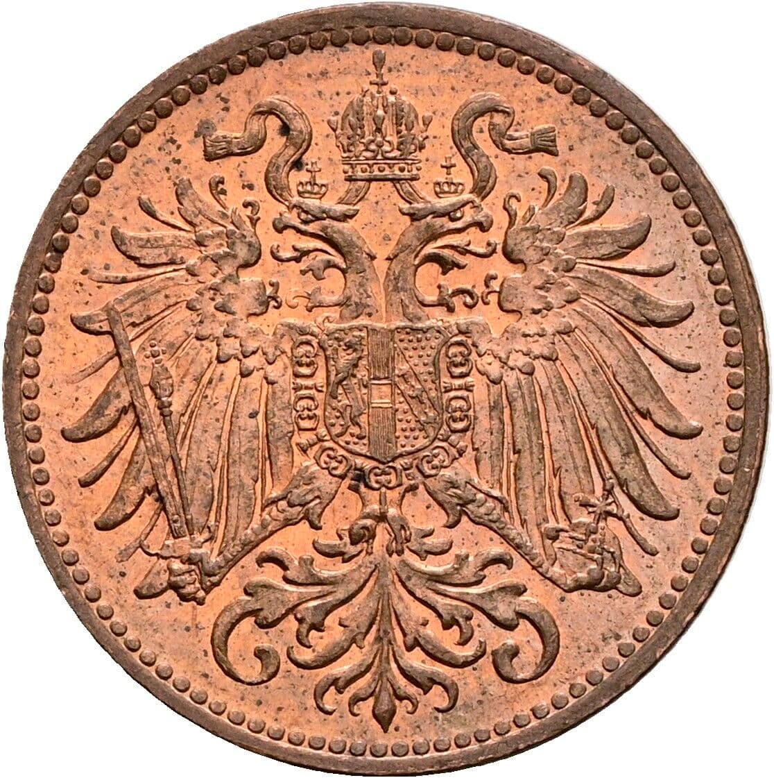 2 Heller Franz Joseph I. 1848-1916 1914 – Rückseite