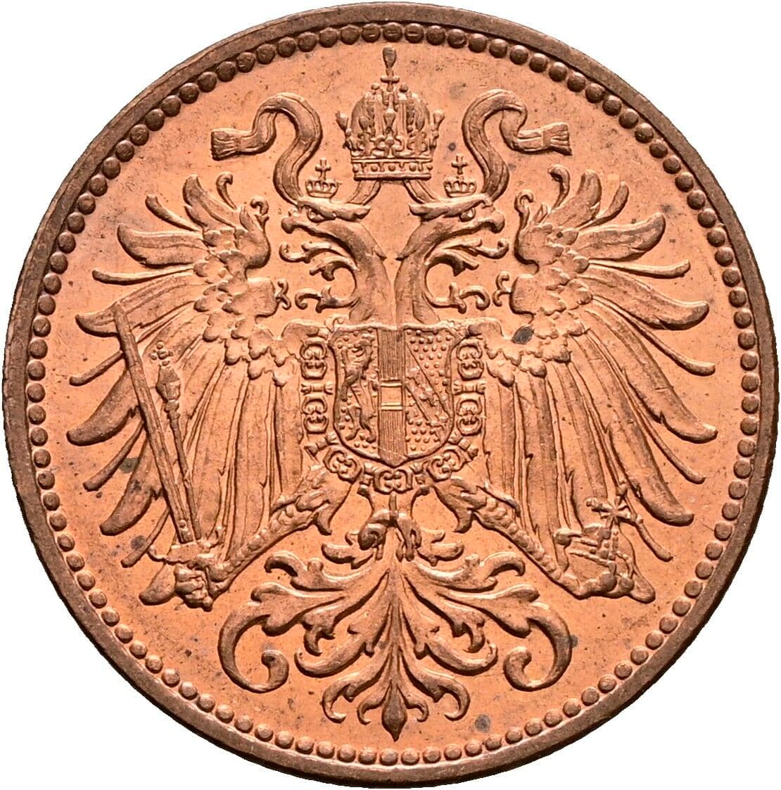 2 Heller Franz Joseph I. 1848-1916 1914 – Rückseite