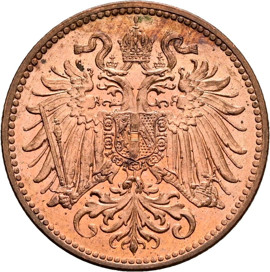 2 Heller Franz Joseph I. 1848-1916 1914 – Rückseite