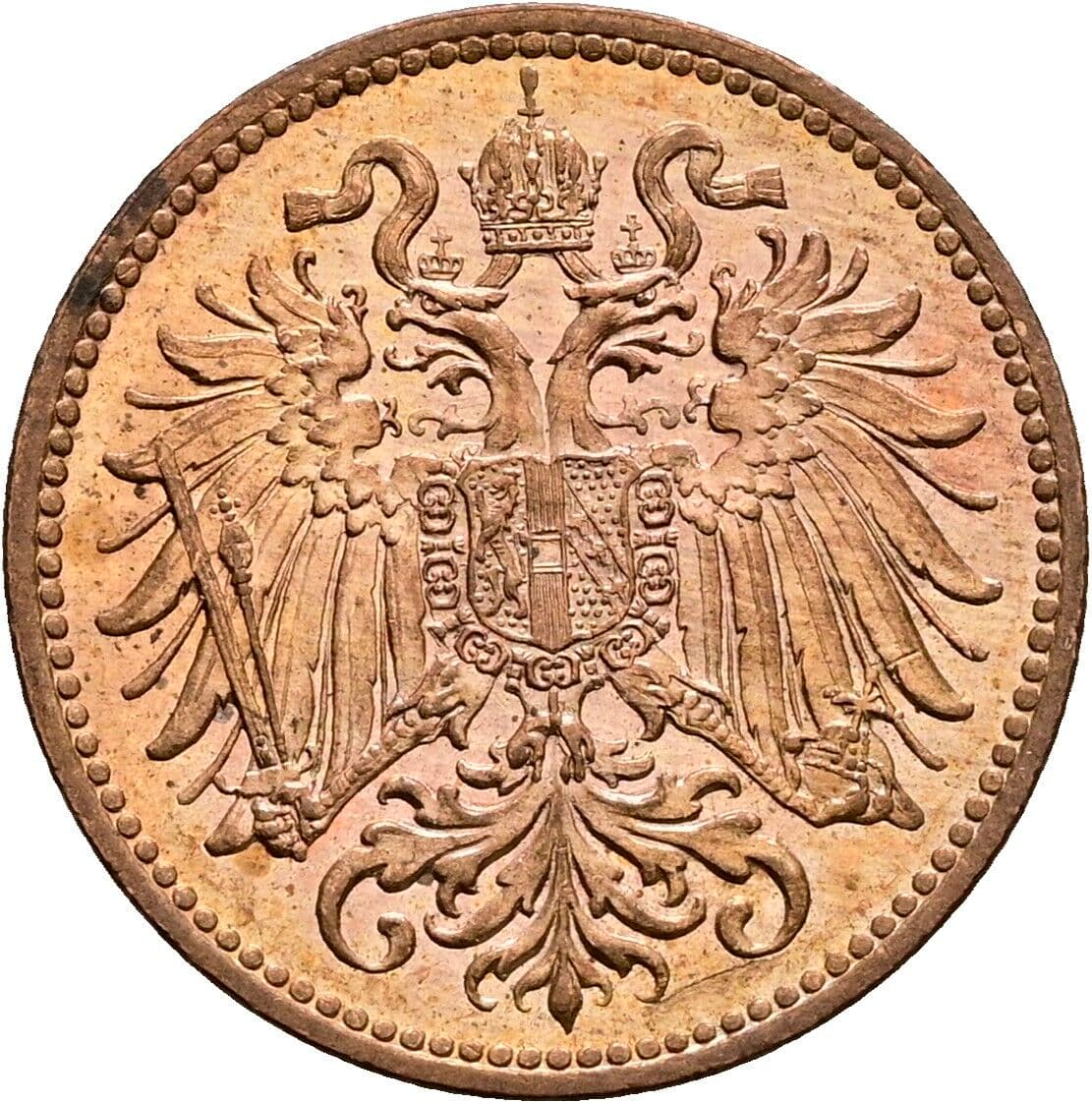 2 Heller Franz Joseph I. 1848-1916 1914 – Rückseite