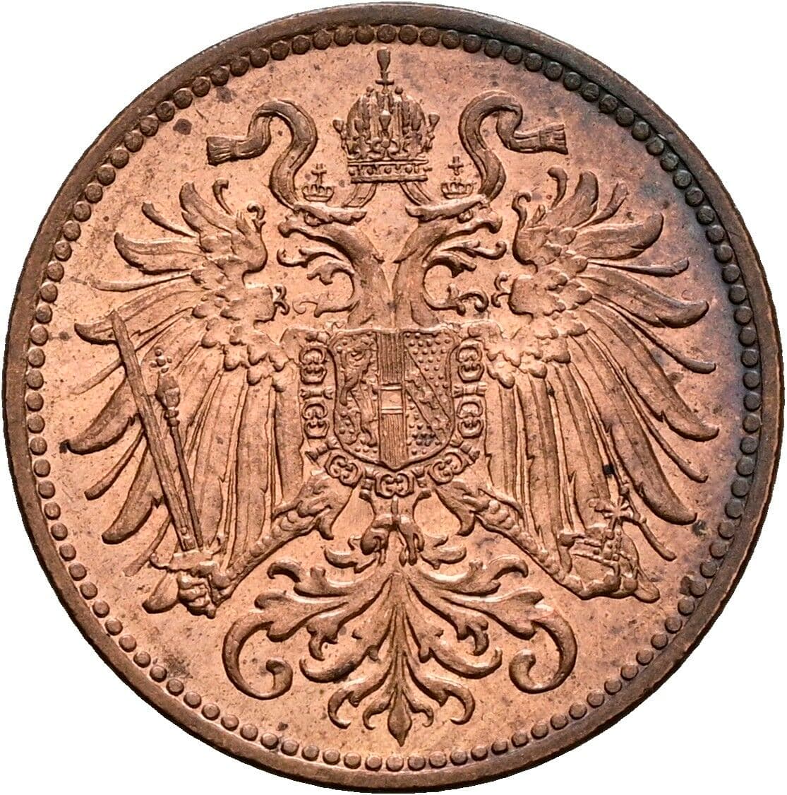 2 Heller Franz Joseph I. 1848-1916 1914 – Rückseite