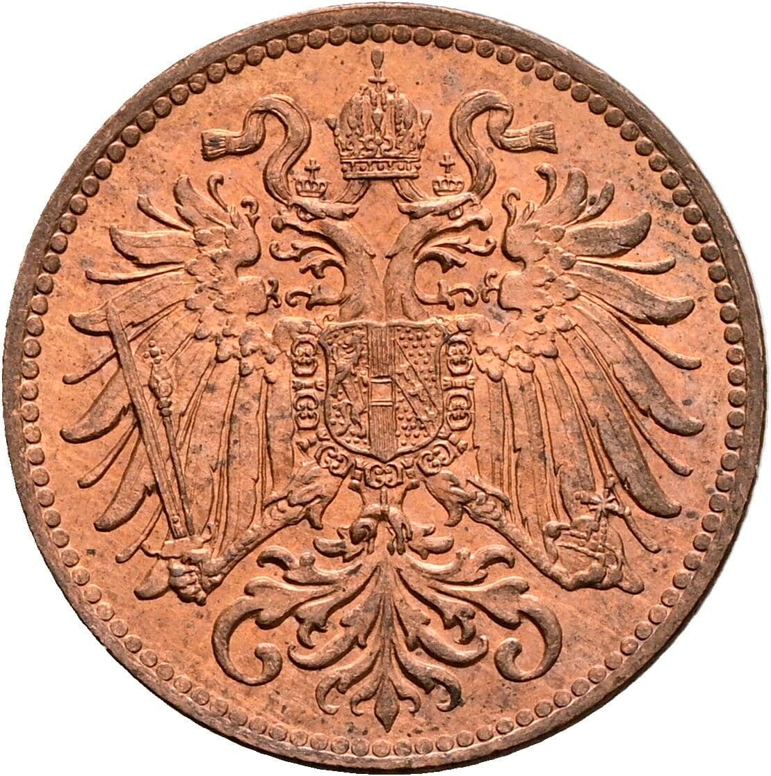 2 Heller Franz Joseph I. 1848-1916 1914 – Rückseite