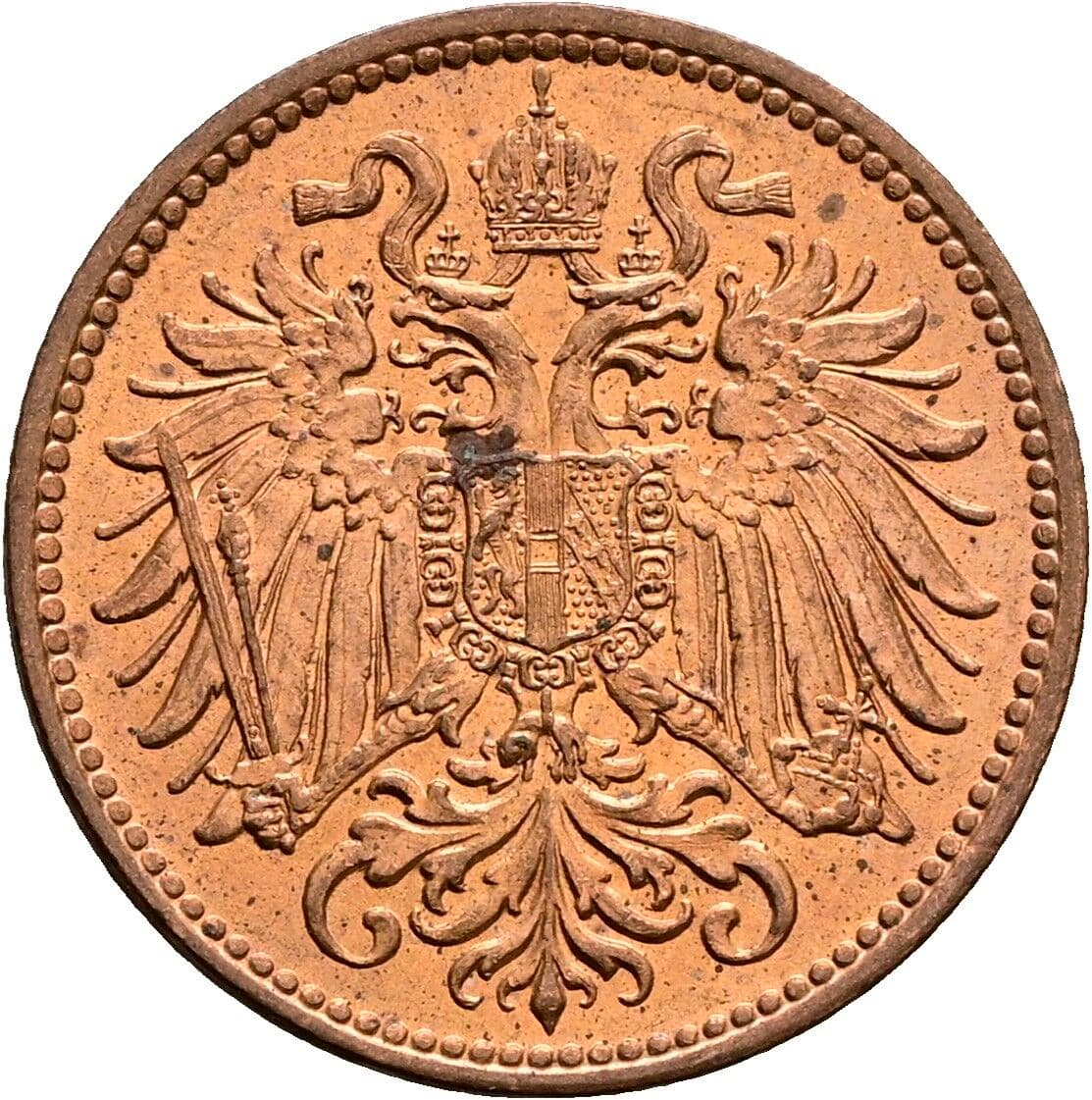 2 Heller Franz Joseph I. 1848-1916 1914 – Rückseite