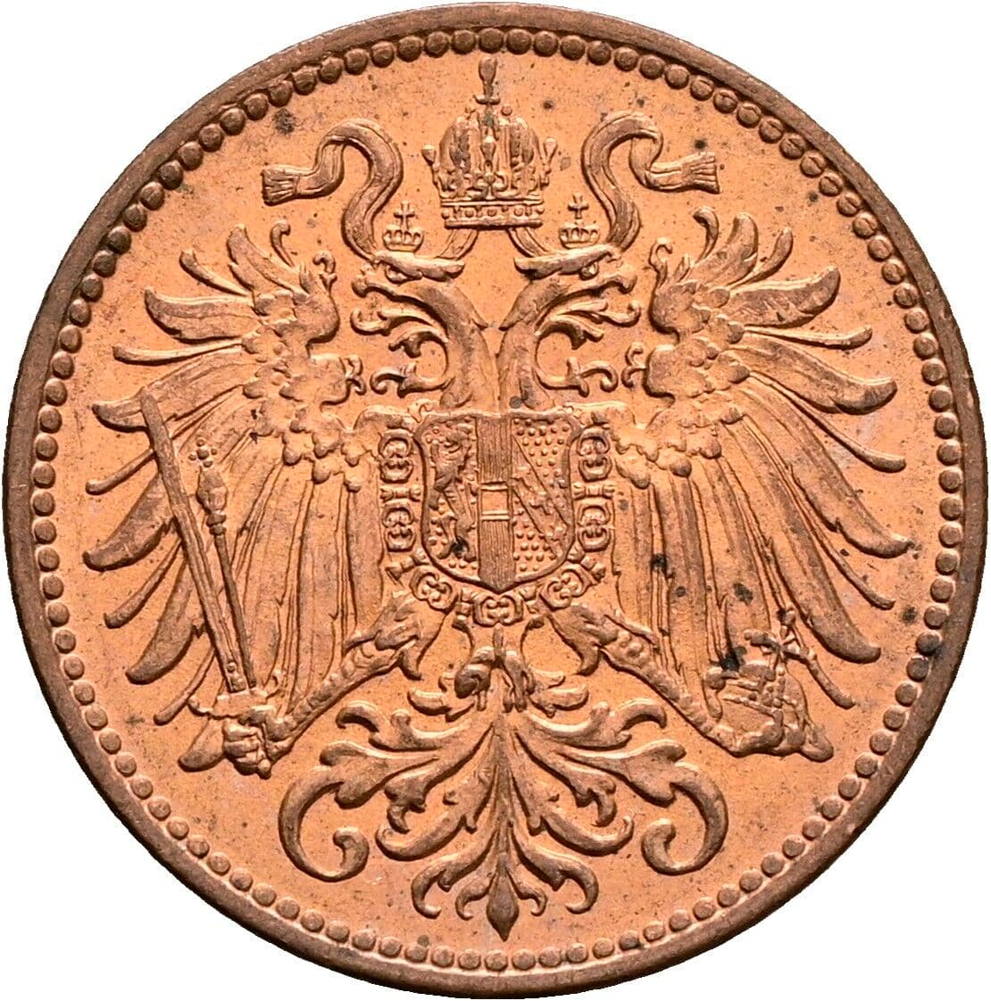 2 Heller Franz Joseph I. 1848-1916 1914 – Rückseite