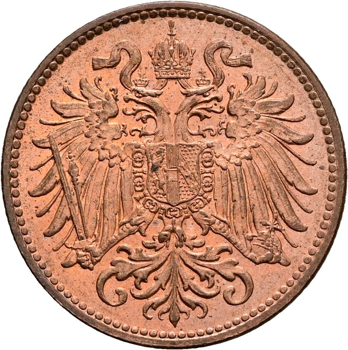 2 Heller Franz Joseph I. 1848-1916 1914 – Rückseite