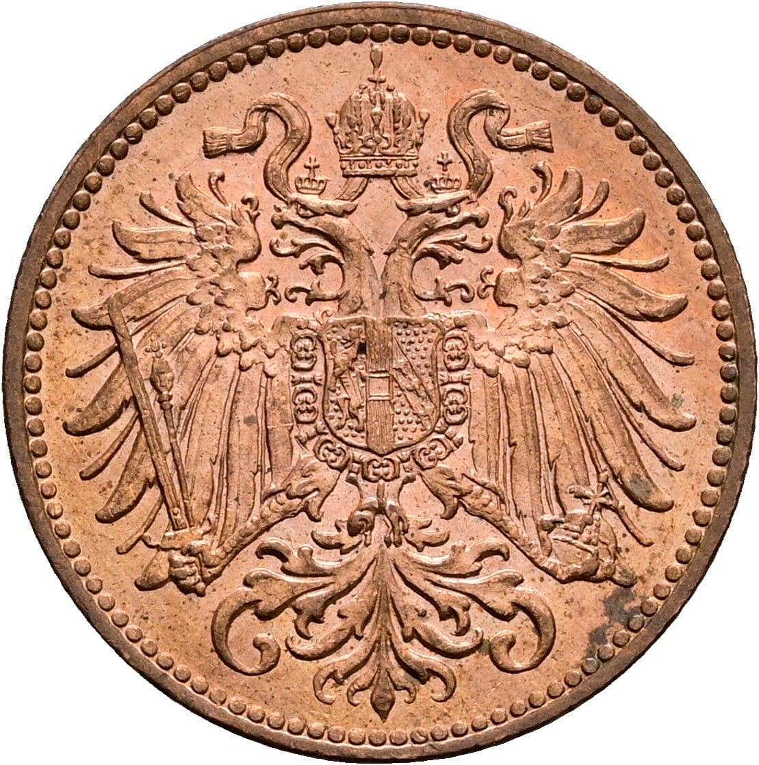 2 Heller Franz Joseph I. 1848-1916 1914 – Rückseite