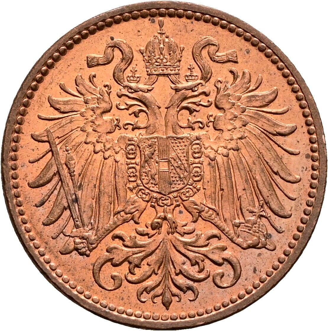 2 Heller Franz Joseph I. 1848-1916 1914 – Rückseite