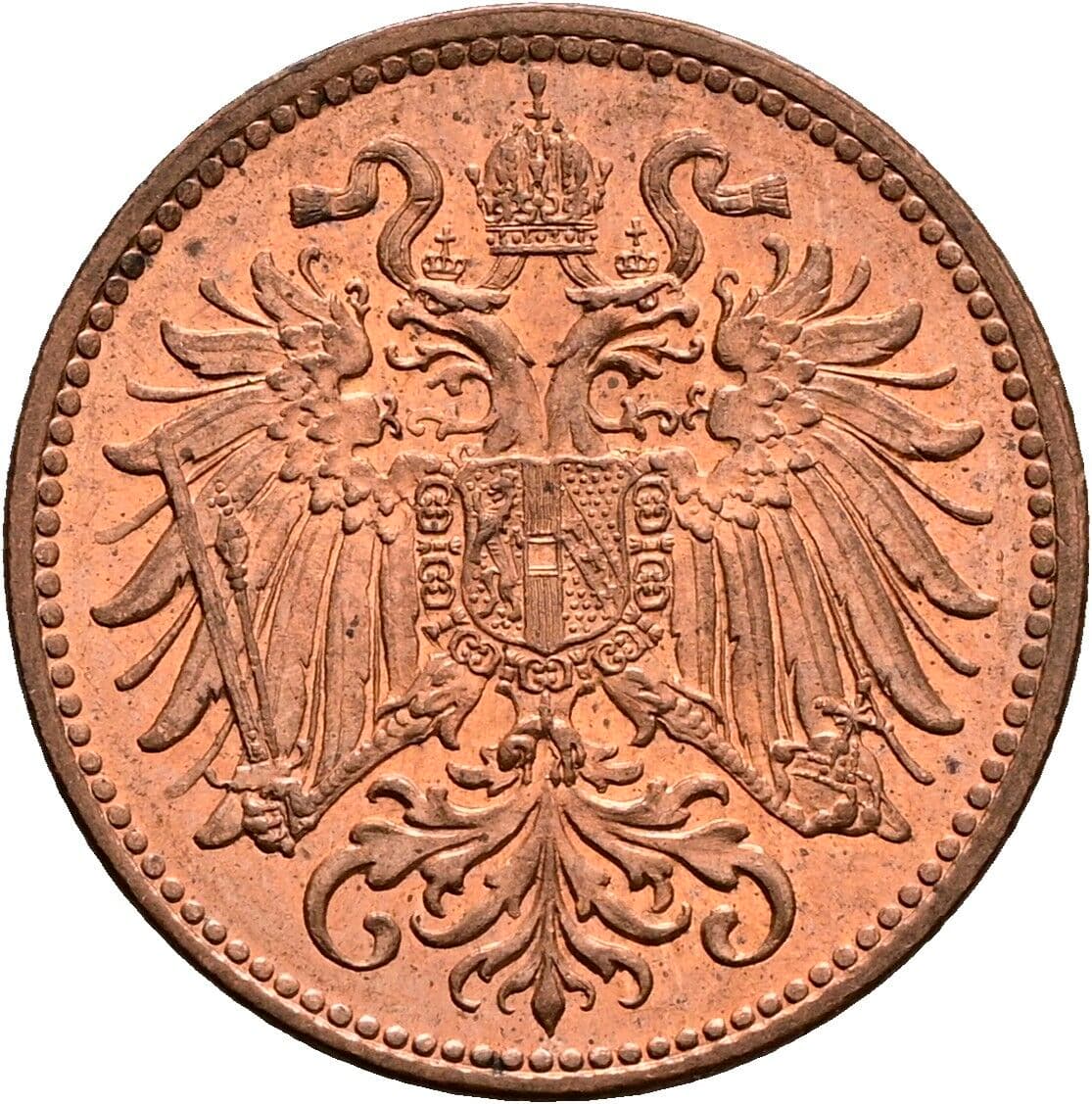 2 Heller Franz Joseph I. 1848-1916 1914 – Rückseite