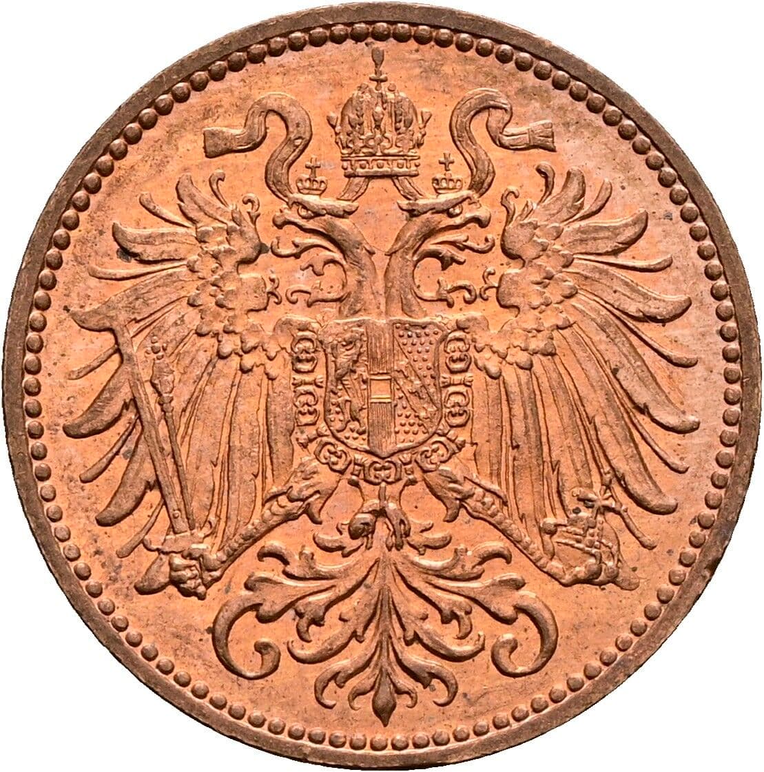 2 Heller Franz Joseph I. 1848-1916 1914 – Rückseite