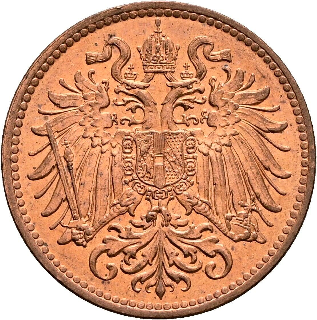 2 Heller Franz Joseph I. 1848-1916 1914 – Rückseite