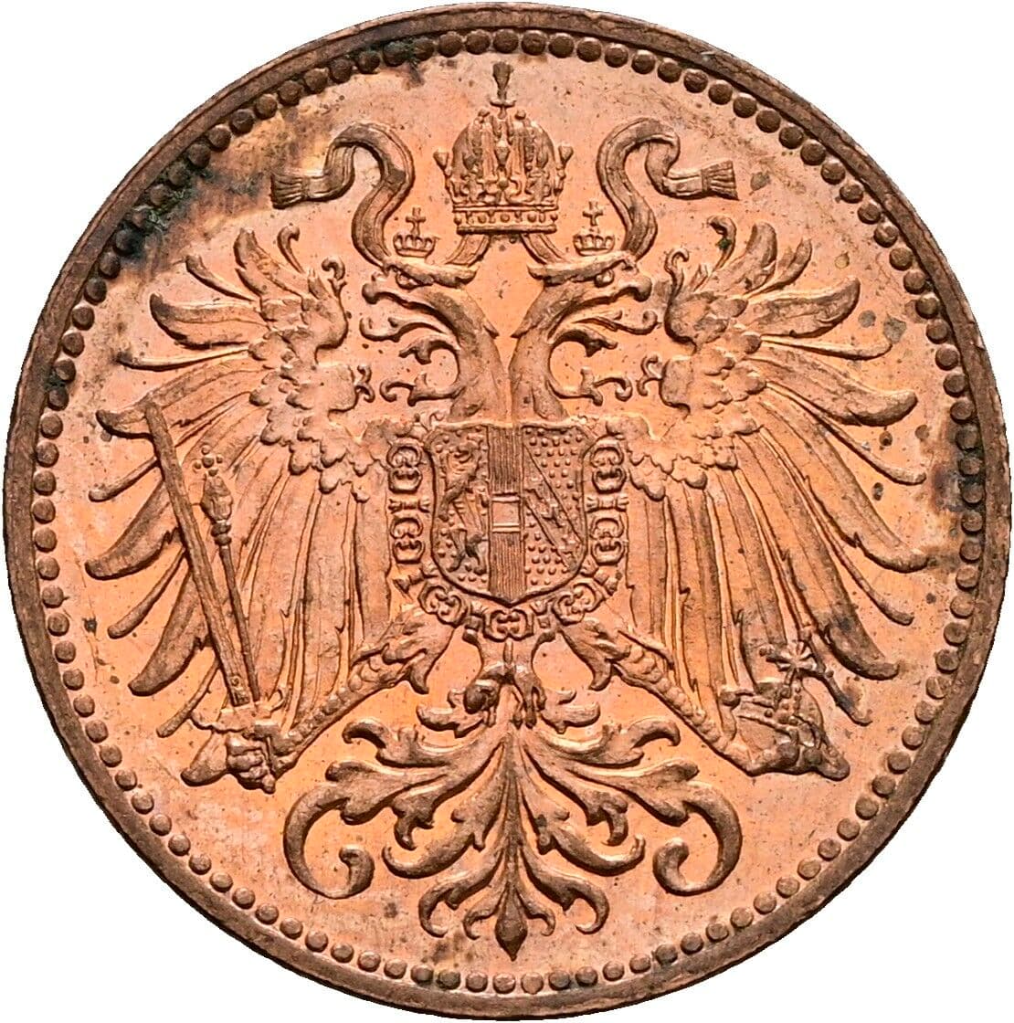 2 Heller Franz Joseph I. 1848-1916 1914 – Rückseite