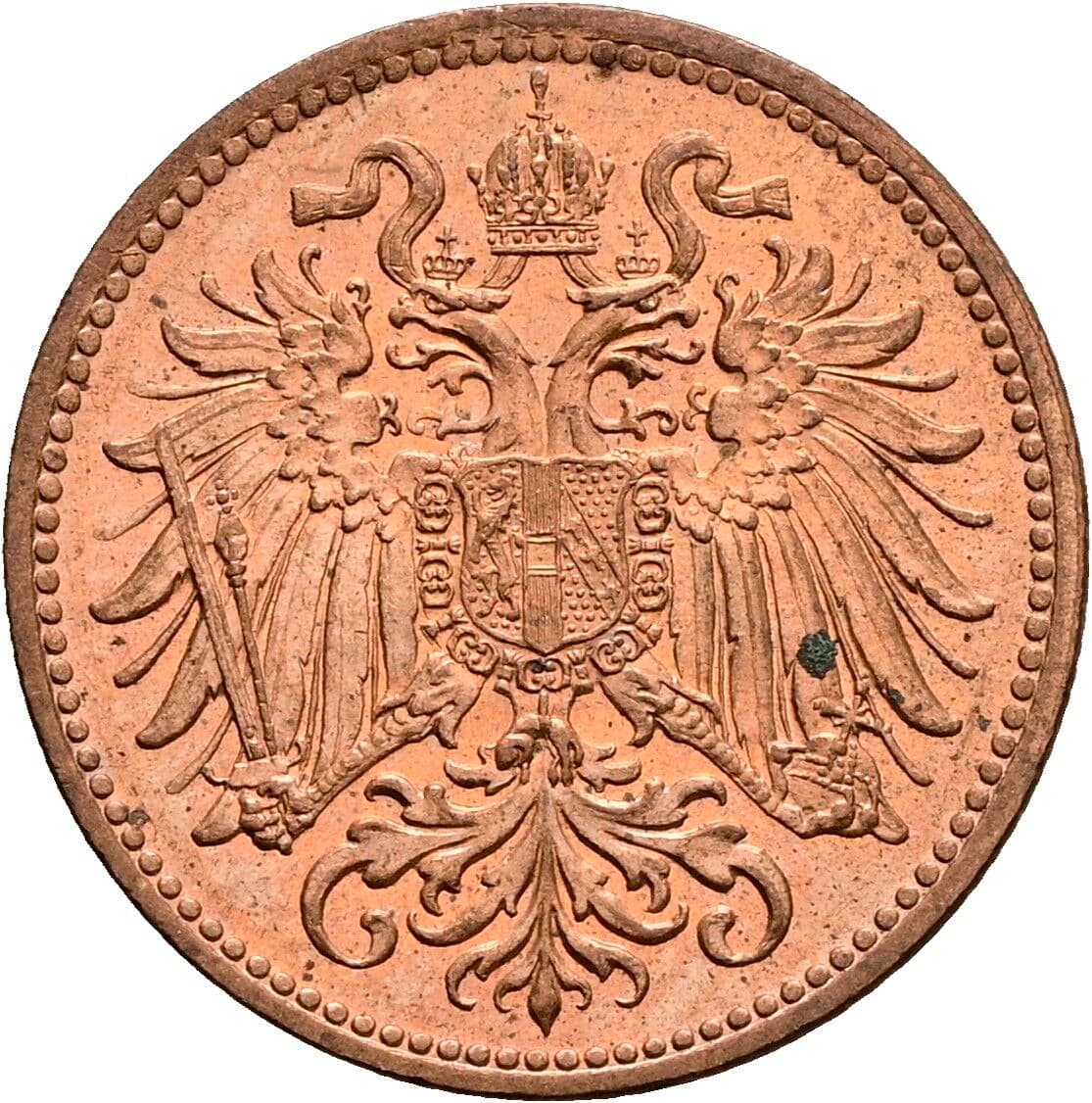 2 Heller Franz Joseph I. 1848-1916 1914 – Rückseite