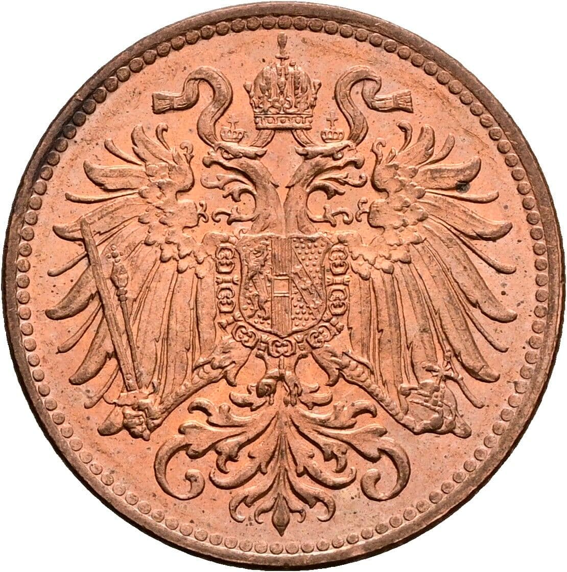 2 Heller Franz Joseph I. 1848-1916 1914 – Rückseite