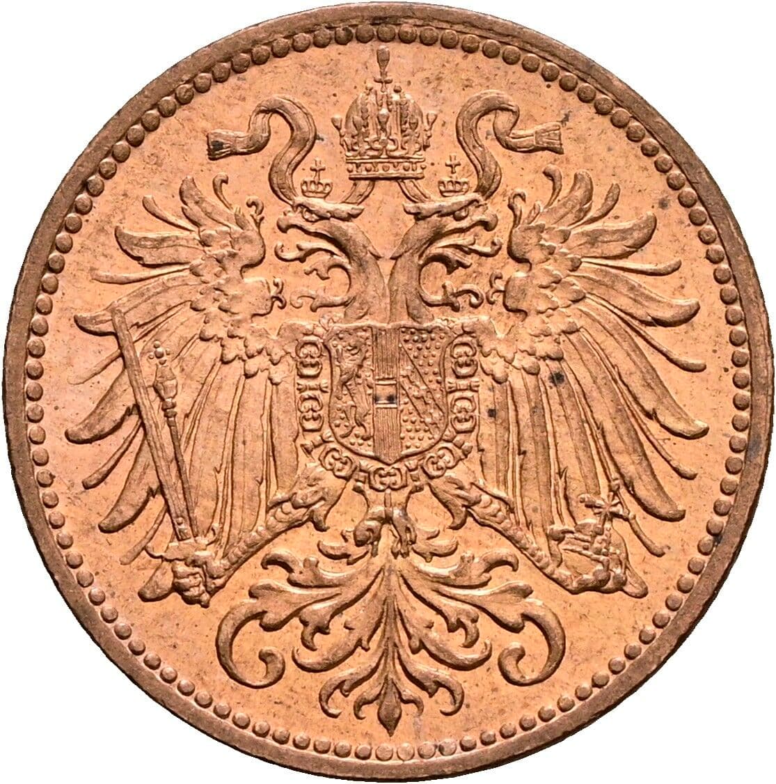 2 Heller Franz Joseph I. 1848-1916 1914 – Rückseite