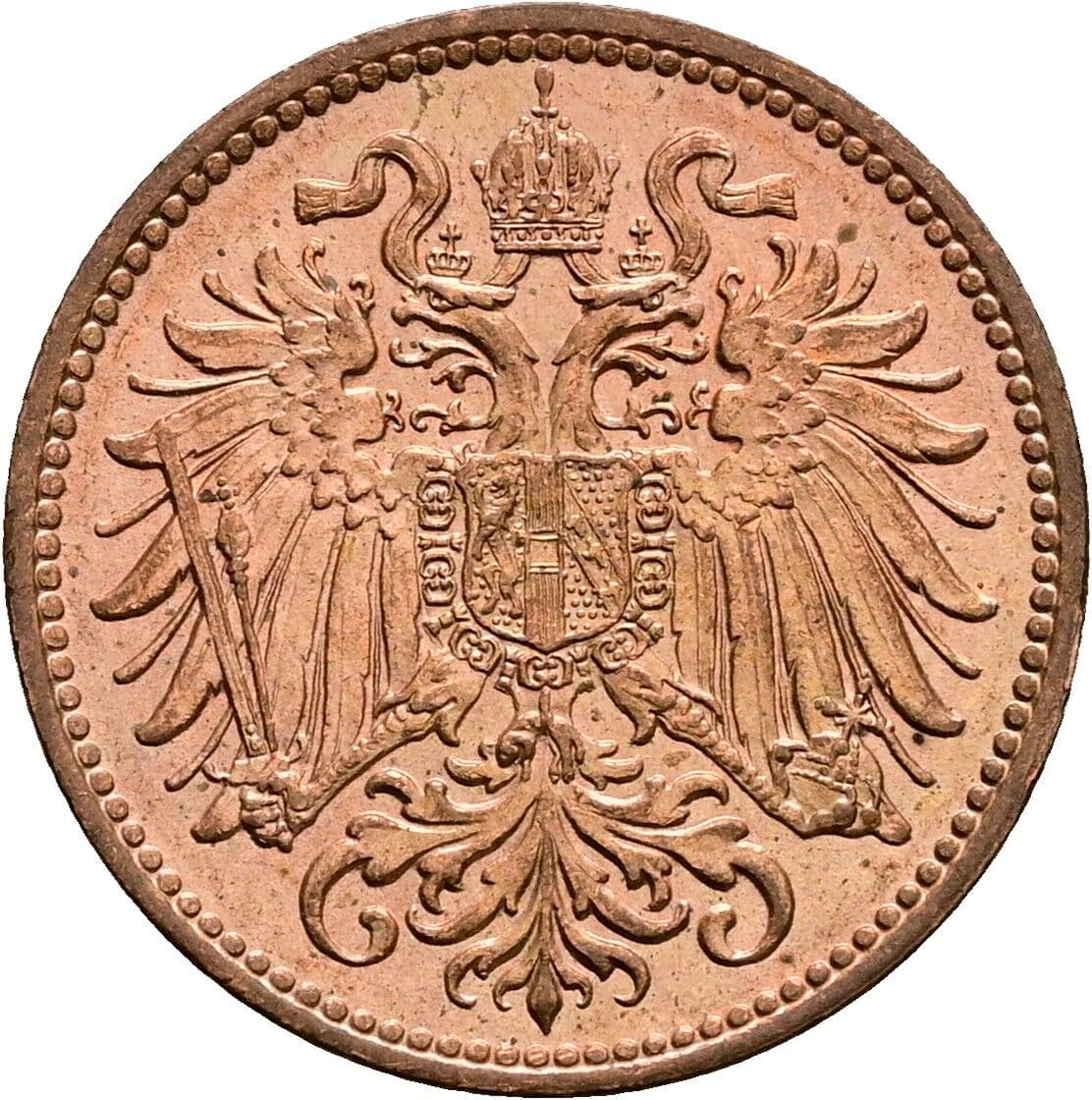 2 Heller Franz Joseph I. 1848-1916 1914 – Rückseite