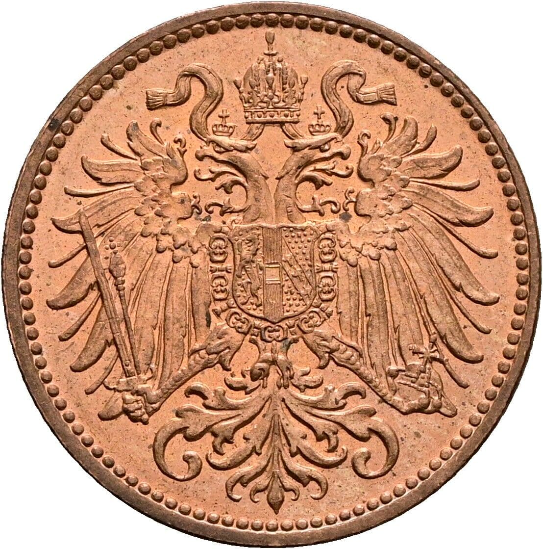 2 Heller Franz Joseph I. 1848-1916 1914 – Rückseite