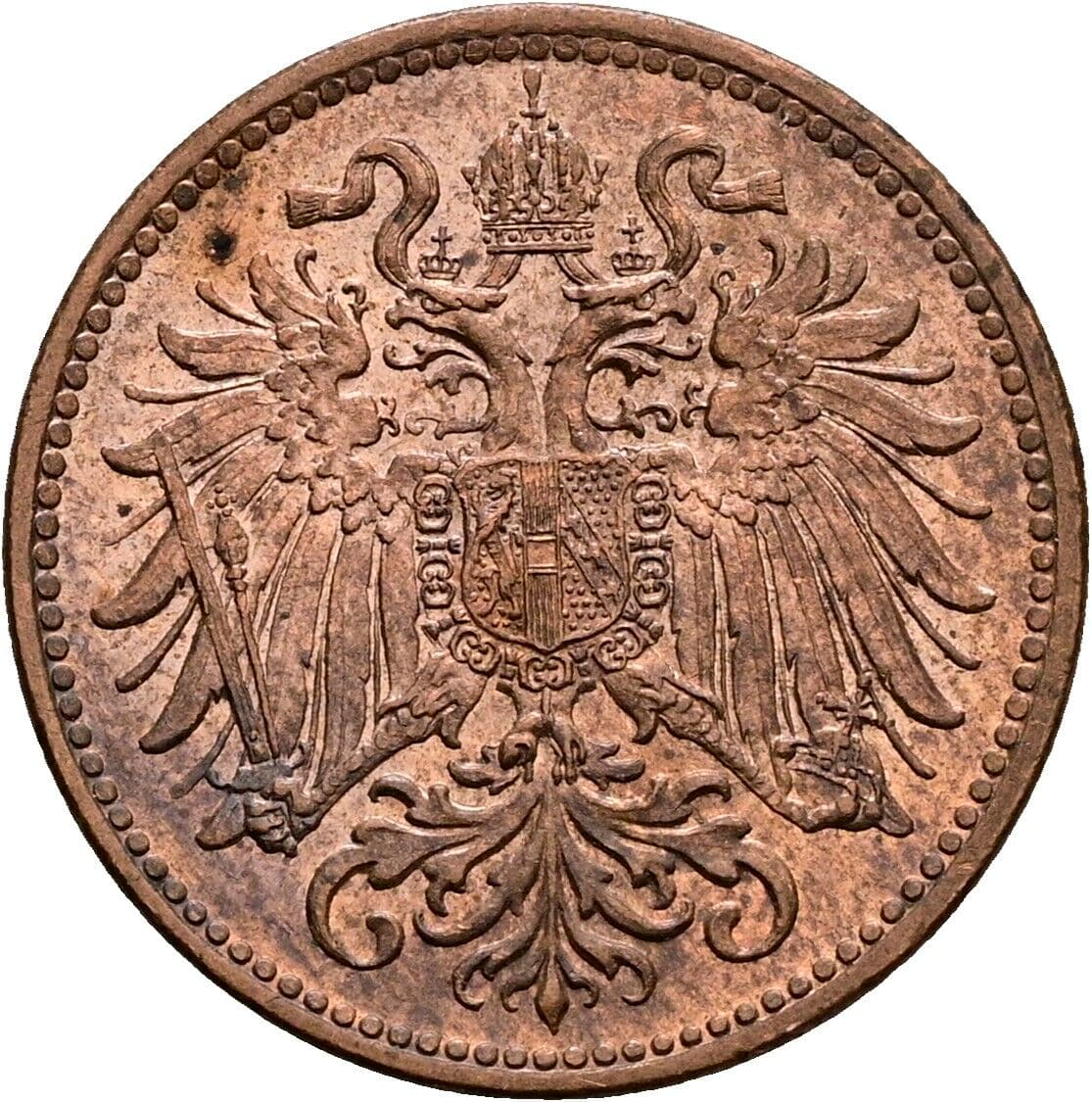 2 Heller Franz Joseph I. 1848-1916 1914 – Rückseite