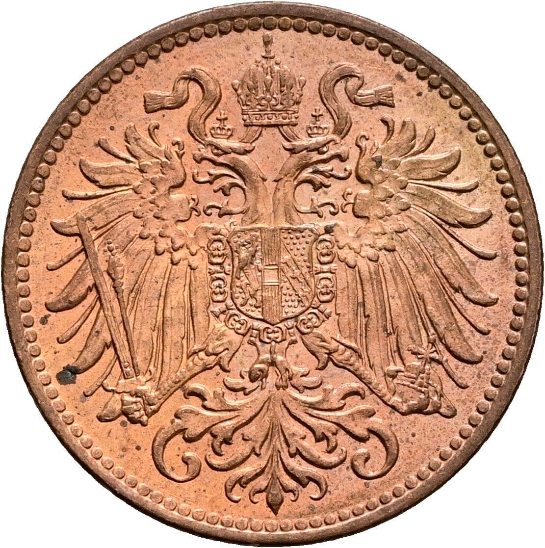 2 Heller Franz Joseph I. 1848-1916 1914 – Rückseite
