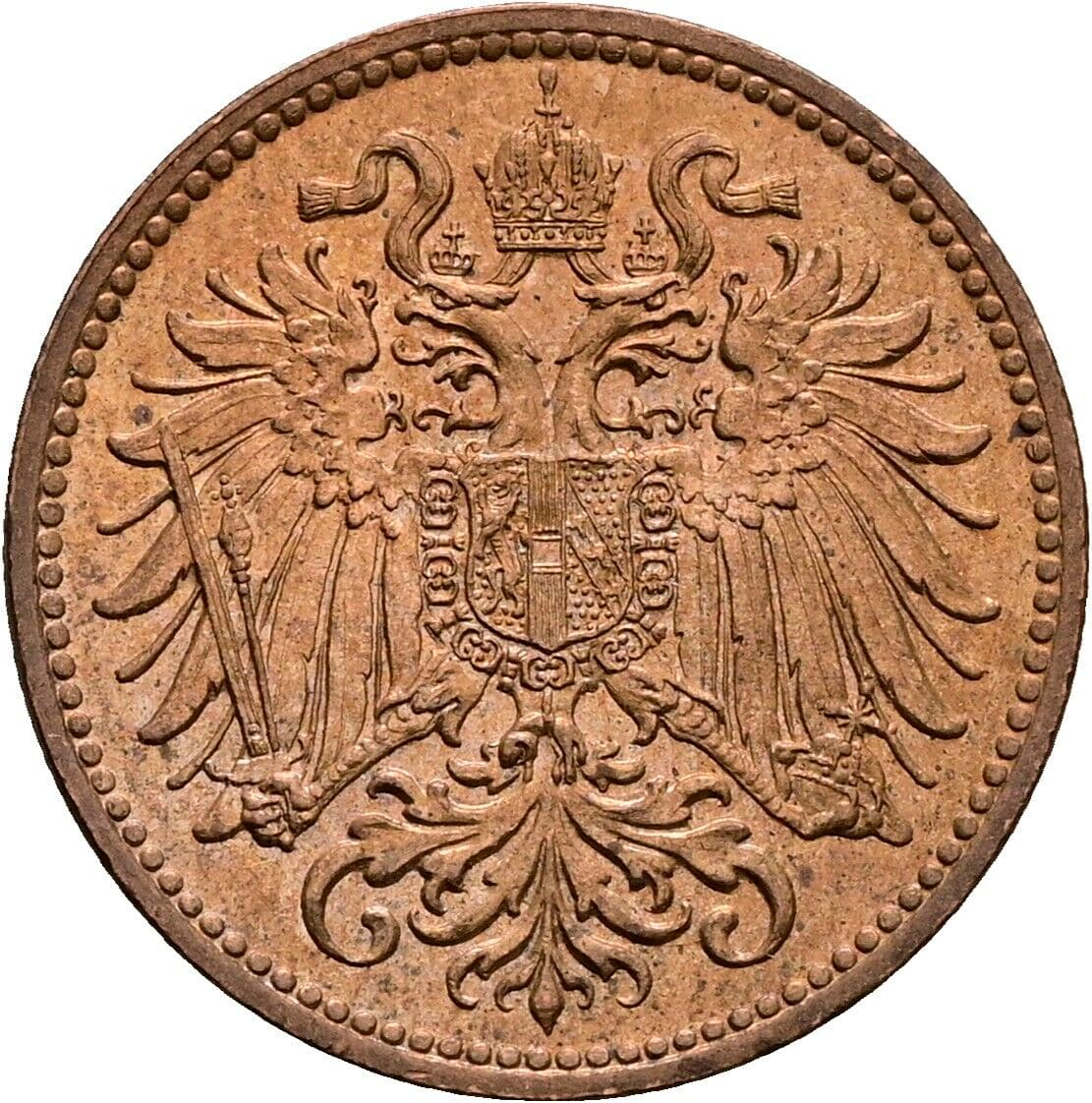 2 Heller Franz Joseph I. 1848-1916 1914 – Rückseite