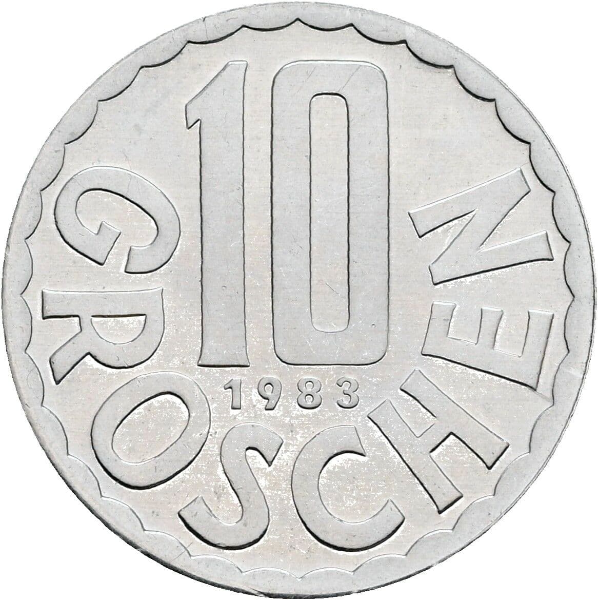 10 Groschen 1983 – Vorderseite