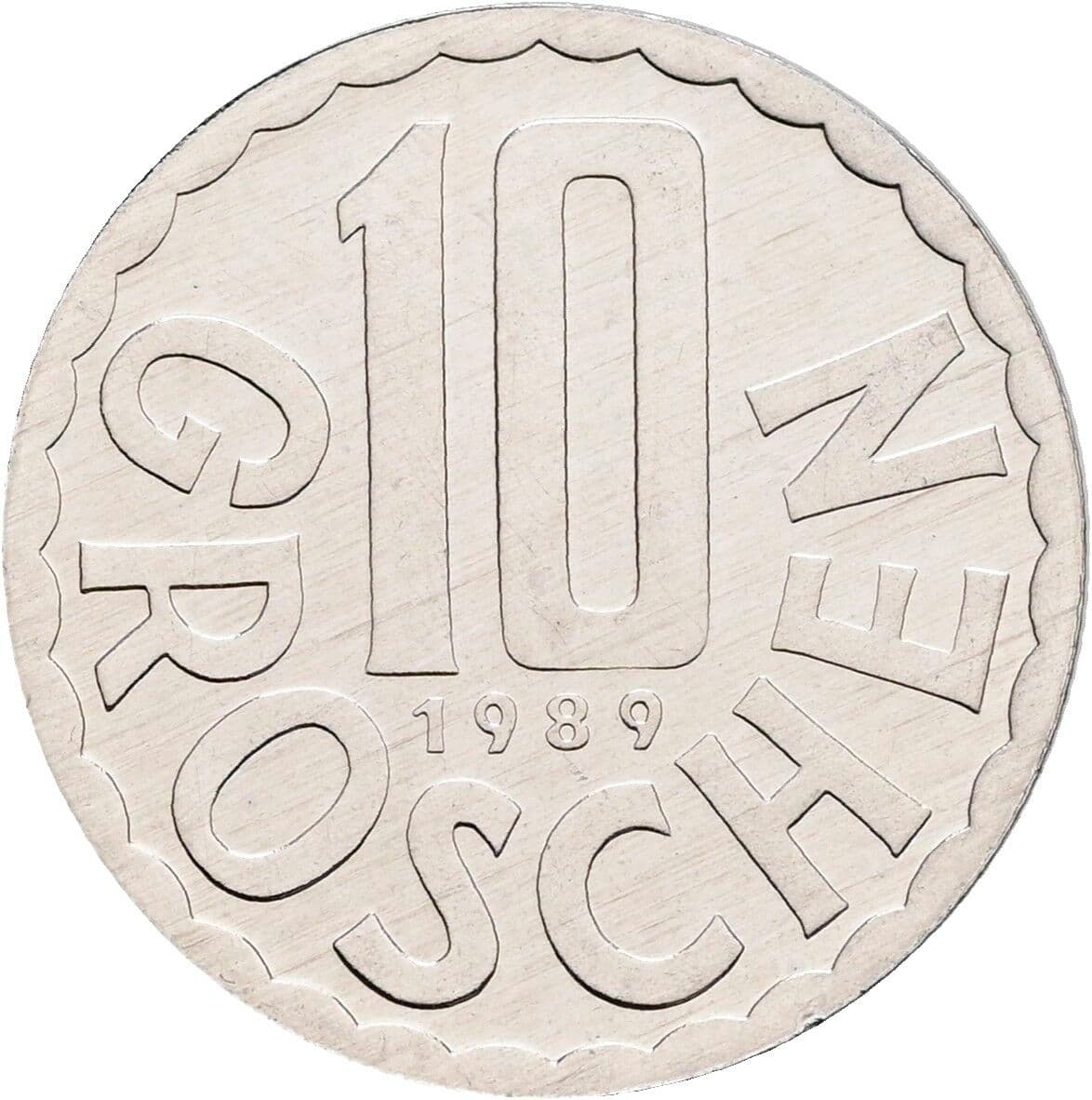 10 Groschen 1989 – Vorderseite
