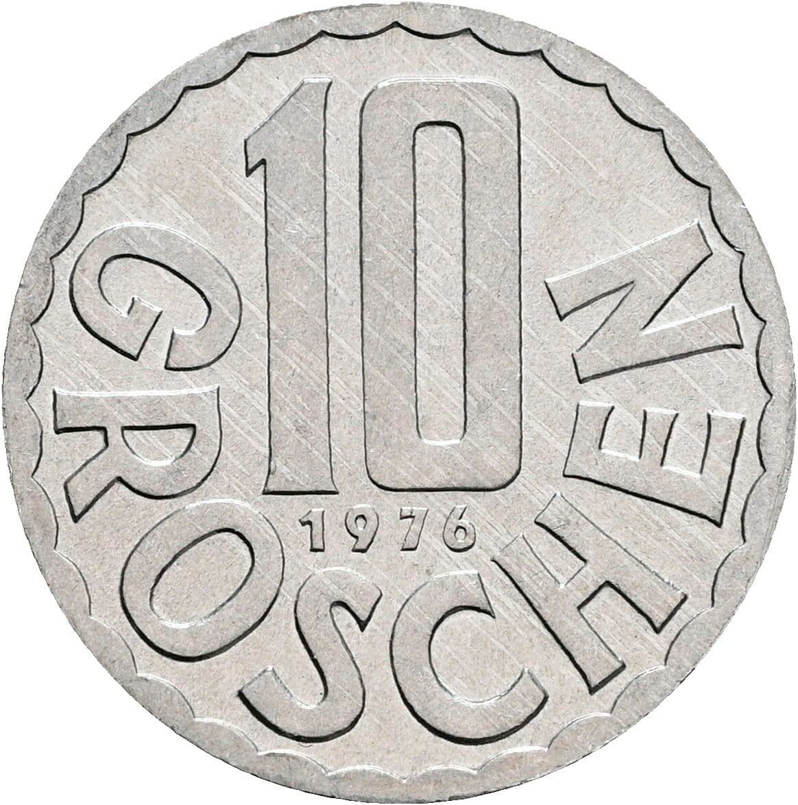 10 Groschen 1976 – Vorderseite