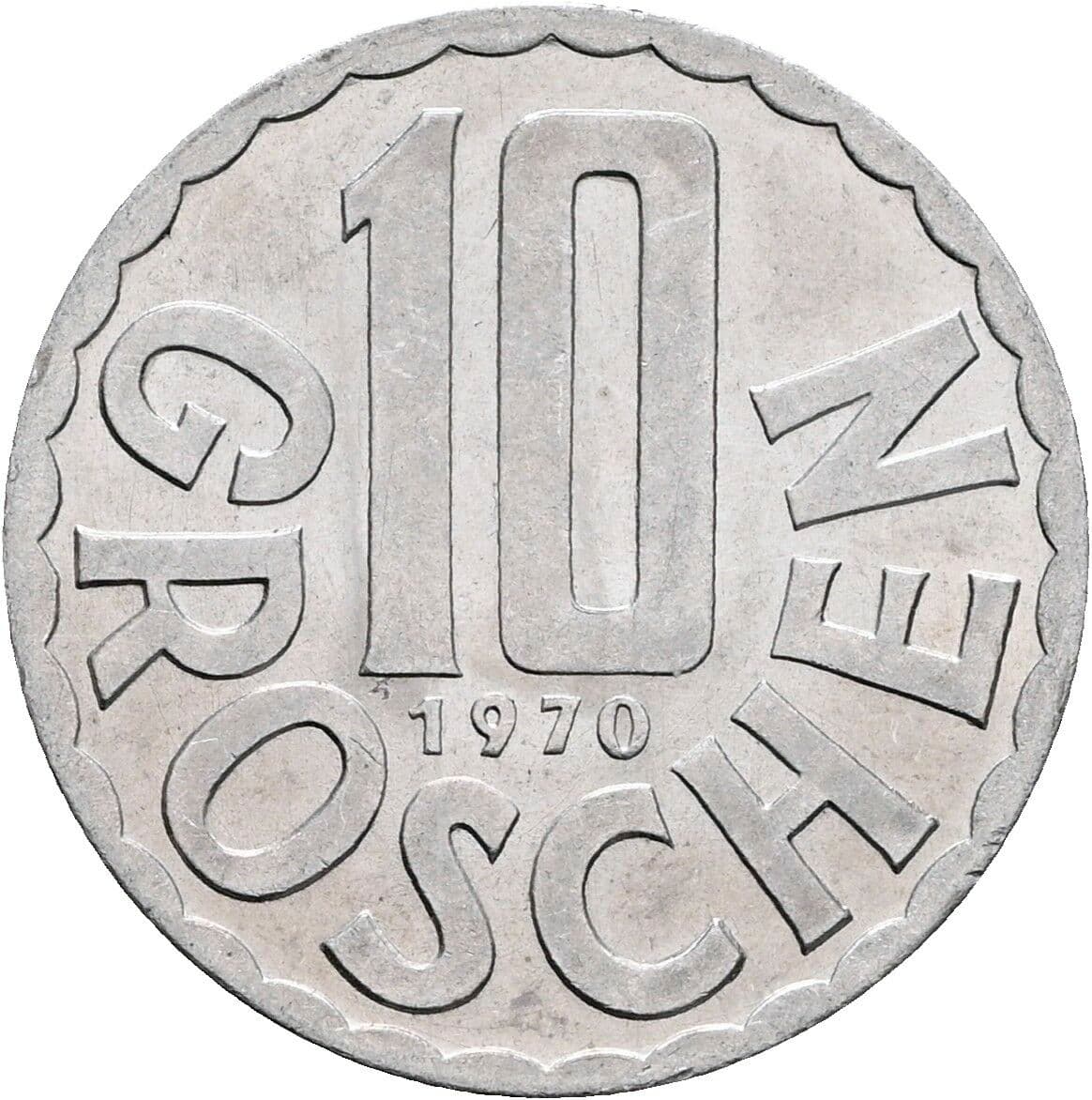 10 Groschen 1970 – Vorderseite