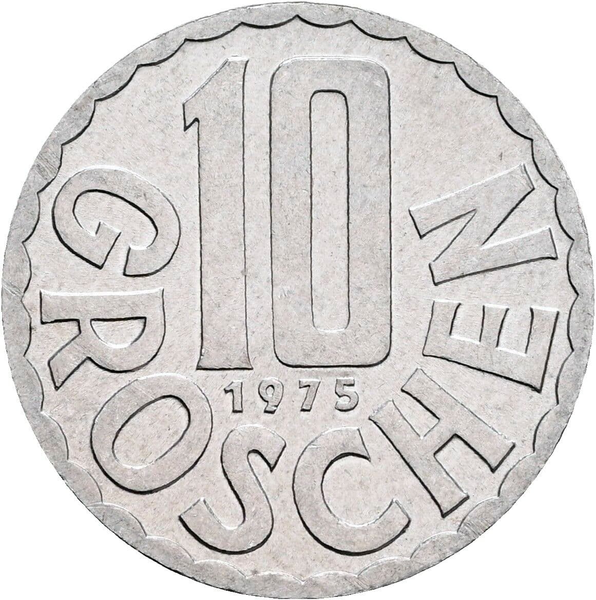 10 Groschen 1975 – Vorderseite