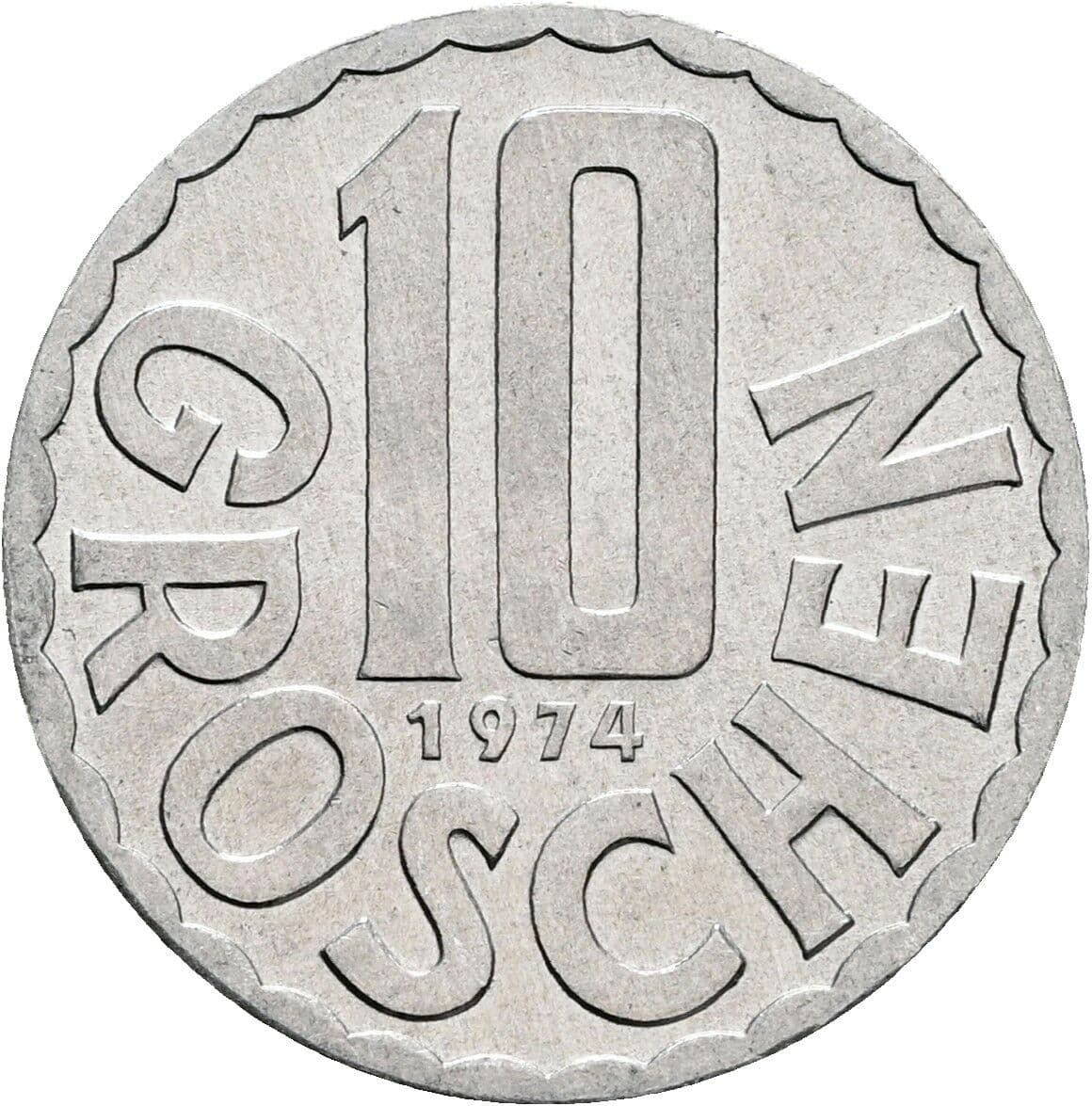 10 Groschen 1974 – Vorderseite