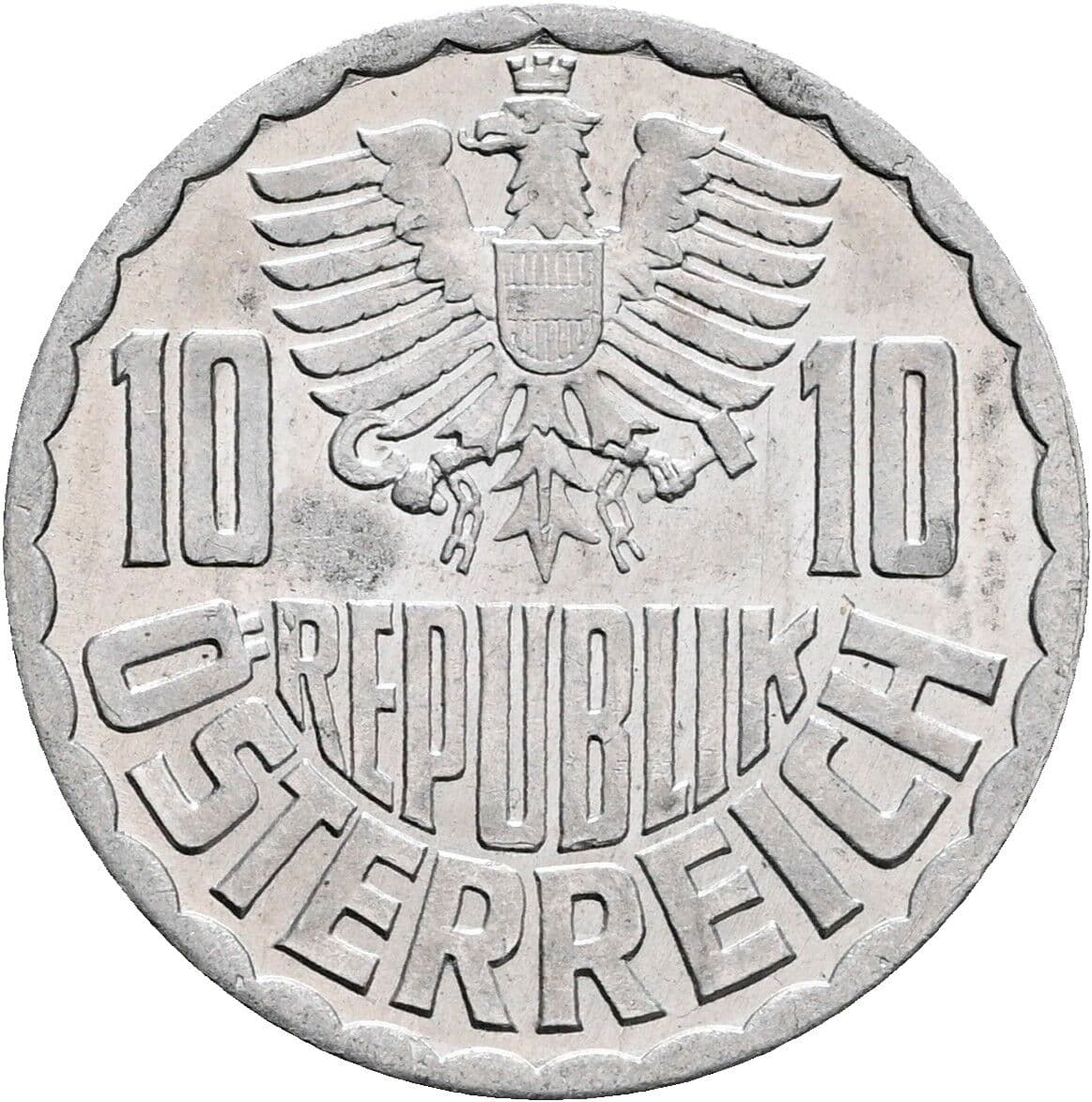 10 Groschen 1970 – Rückseite