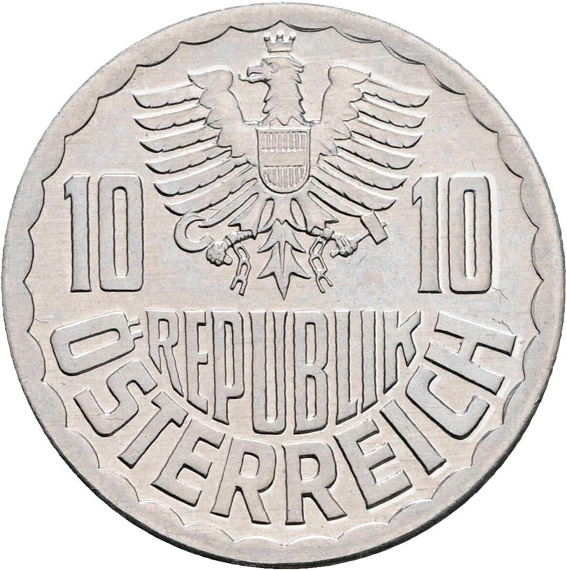 10 Groschen 1984 – Rückseite