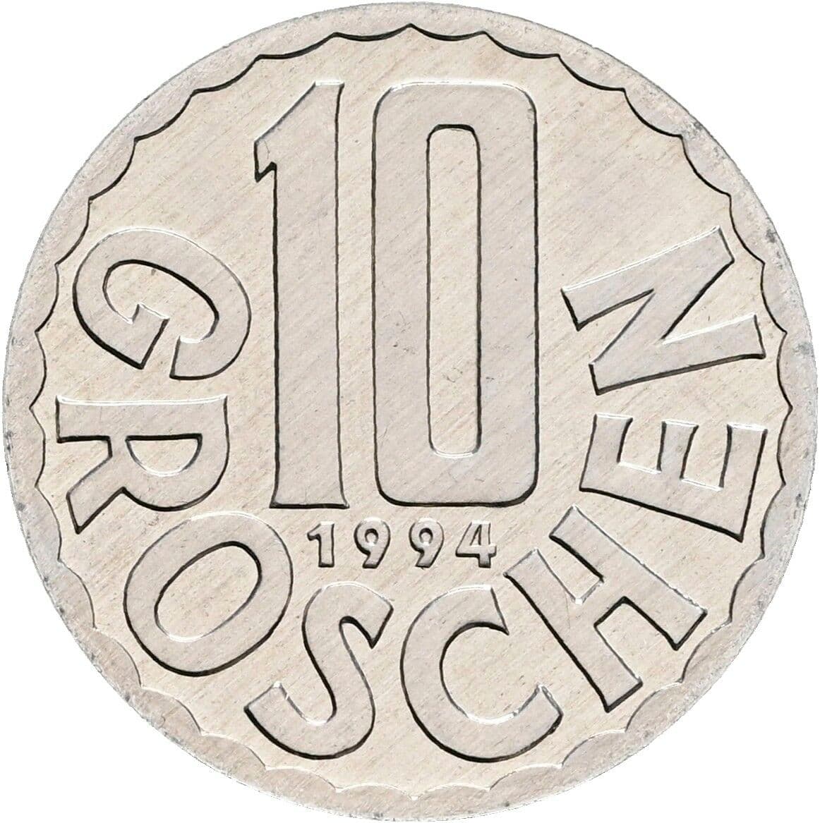 10 Groschen 1994 – Vorderseite