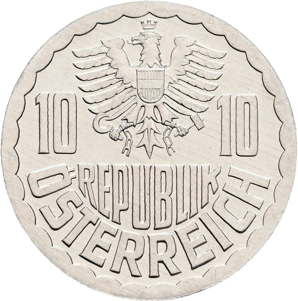 10 Groschen 1989 – Rückseite