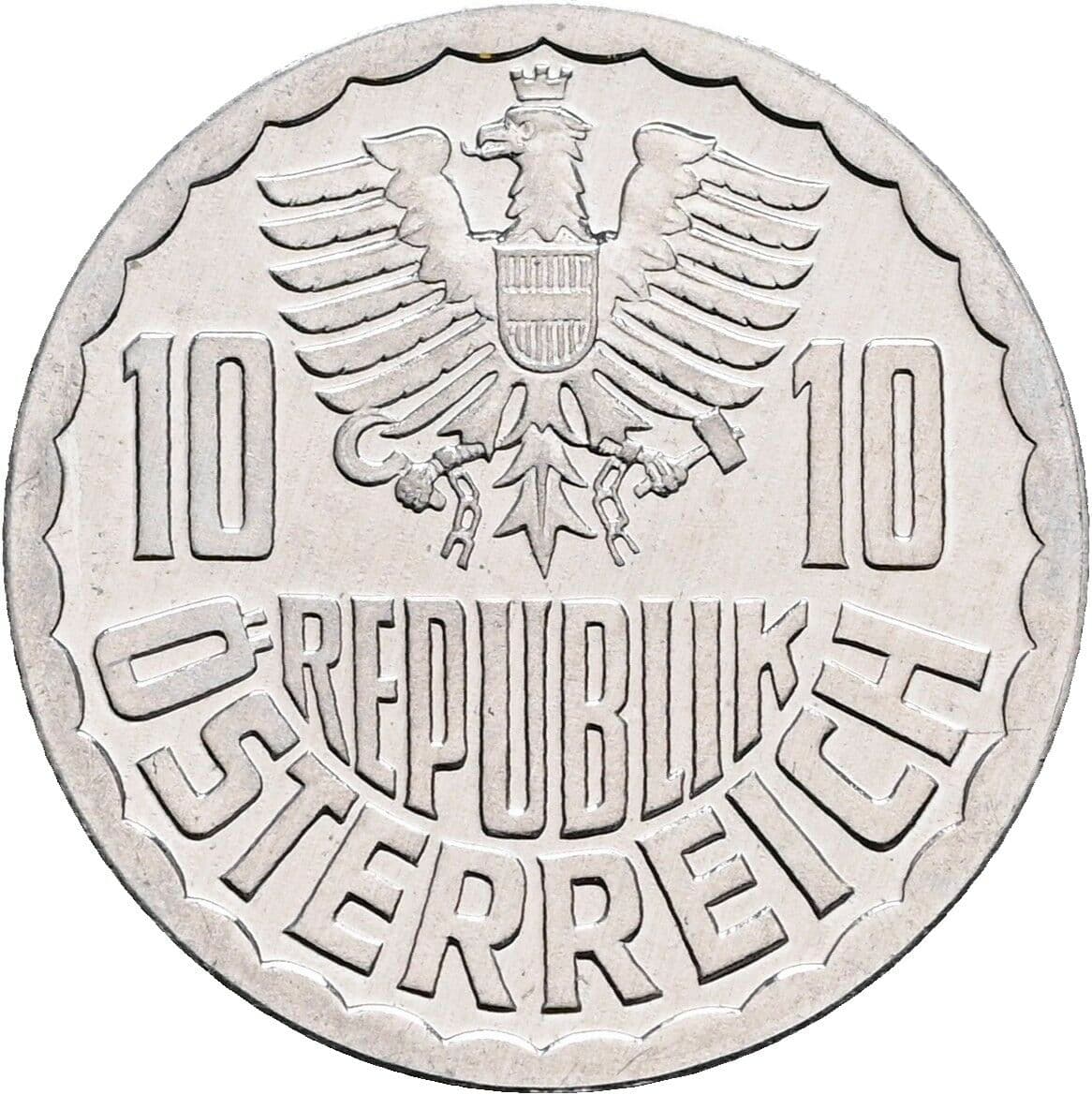 10 Groschen 1981 – Rückseite