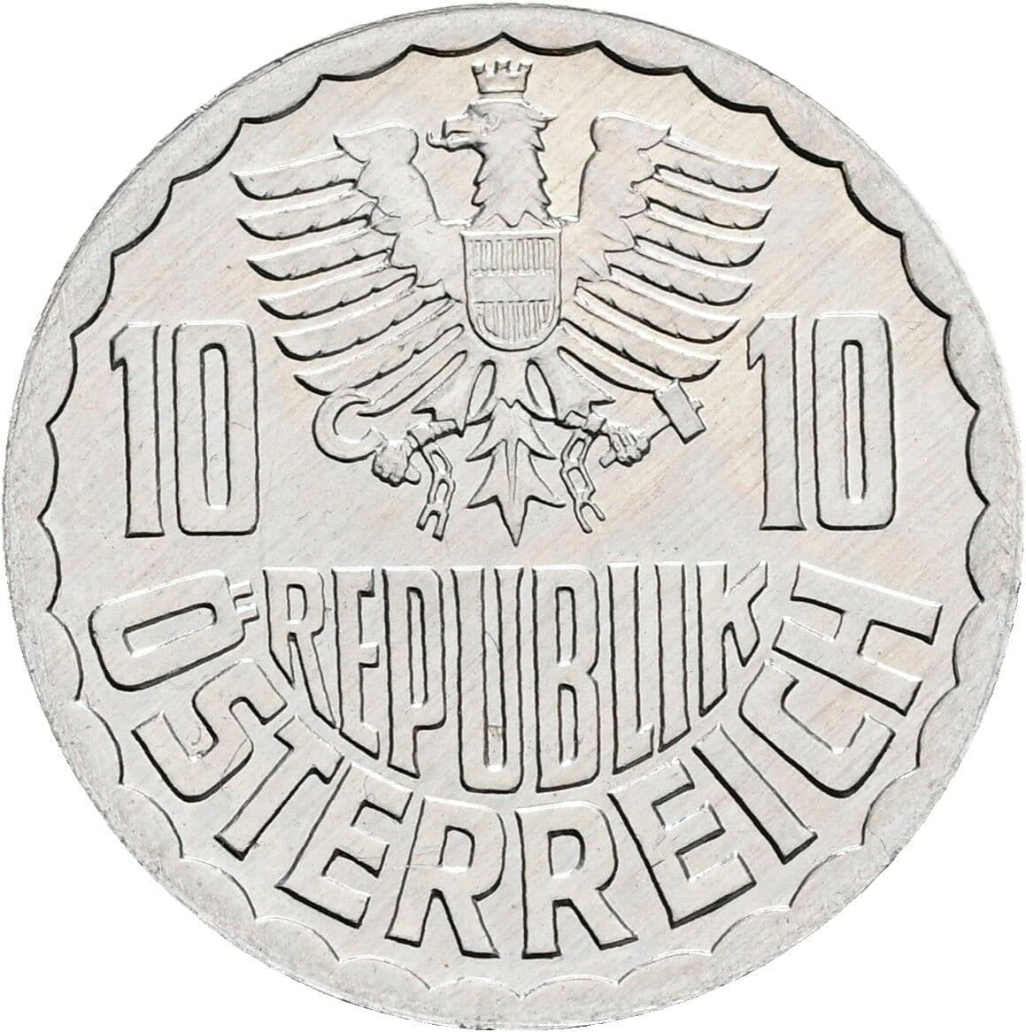 10 Groschen 1992 – Rückseite