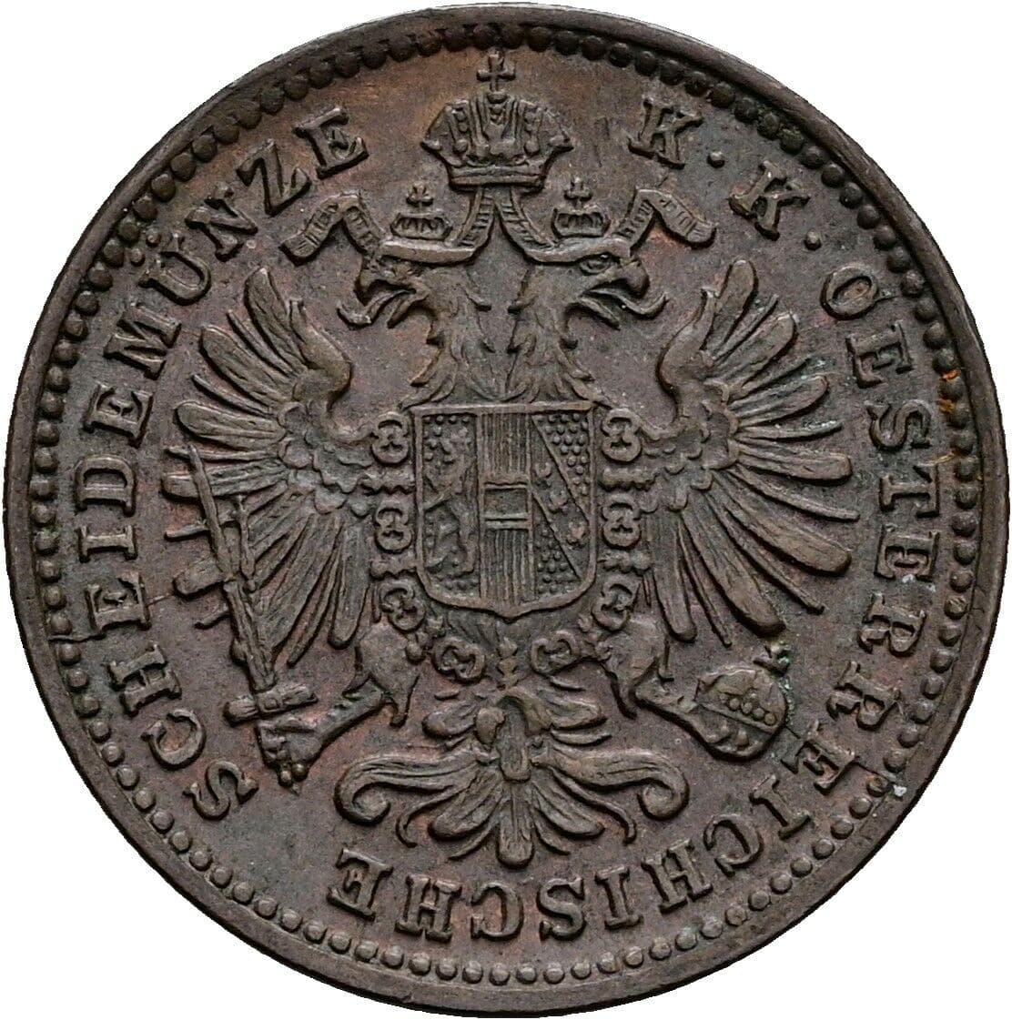 1 Kreuzer Franz Joseph I. 1848-1916 1885 – Rückseite