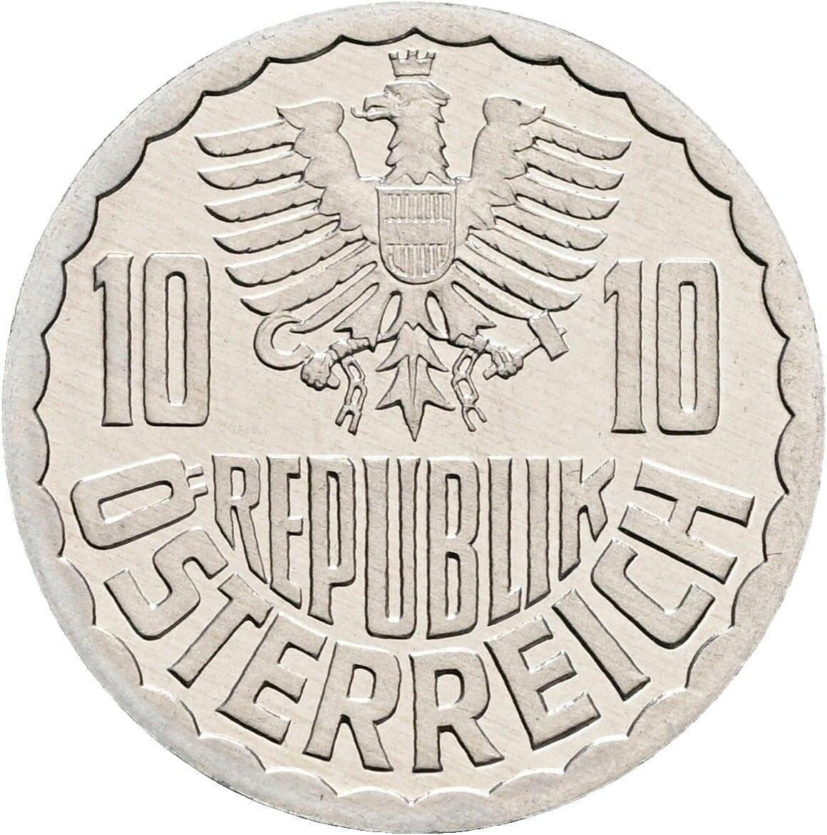 10 Groschen 1991 – Rückseite