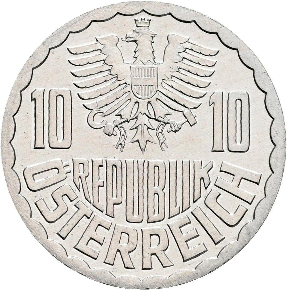 10 Groschen 1996 – Rückseite