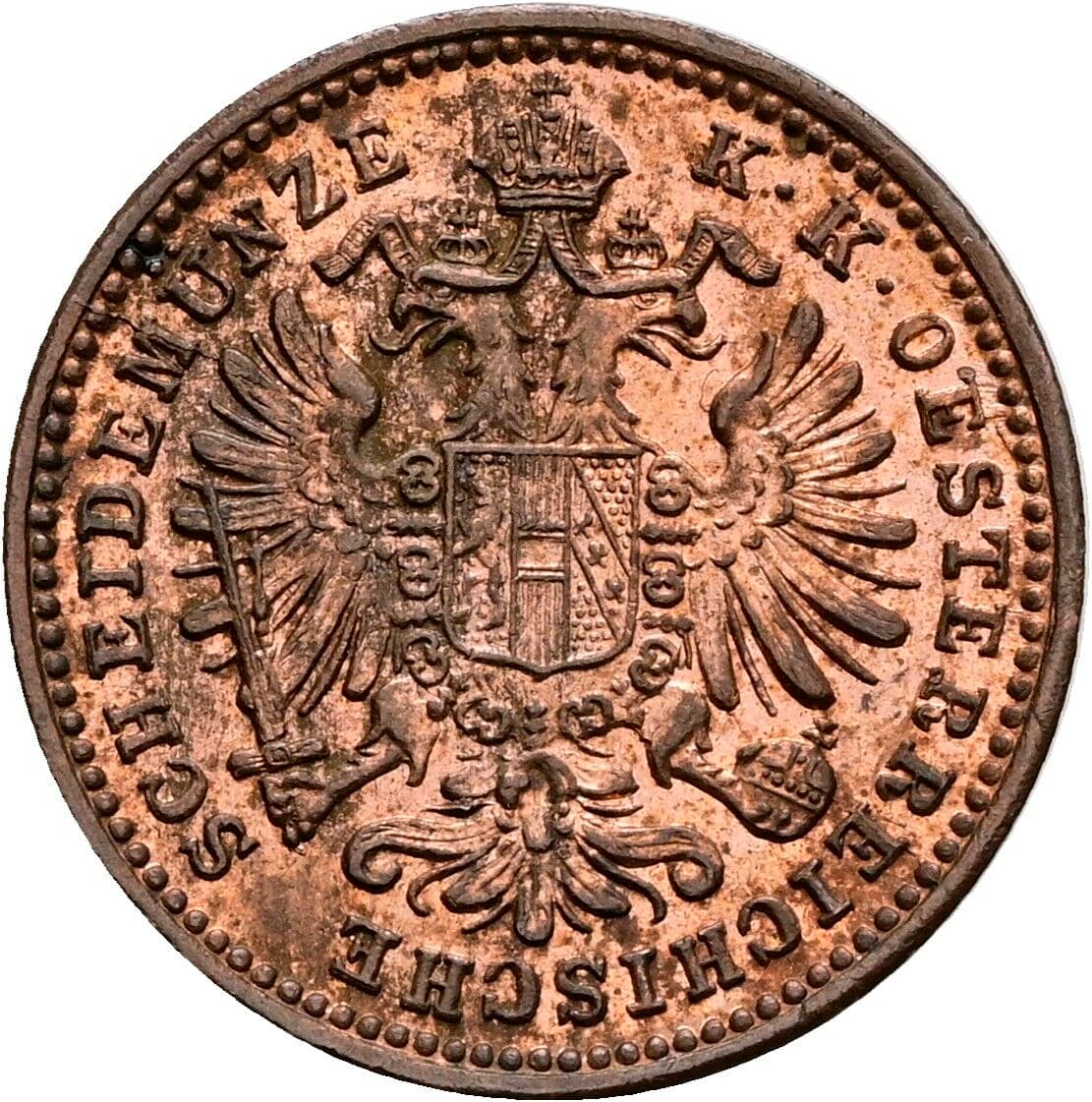 1 Kreuzer Franz Joseph I. 1848-1916 1885 – Rückseite