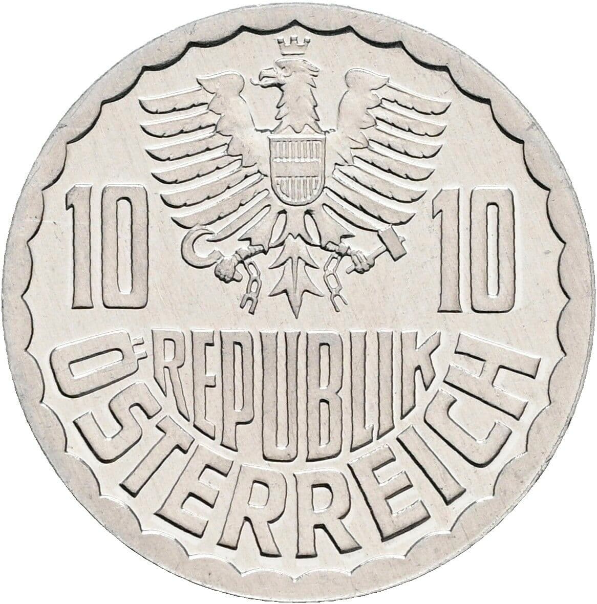 10 Groschen 1983 – Rückseite
