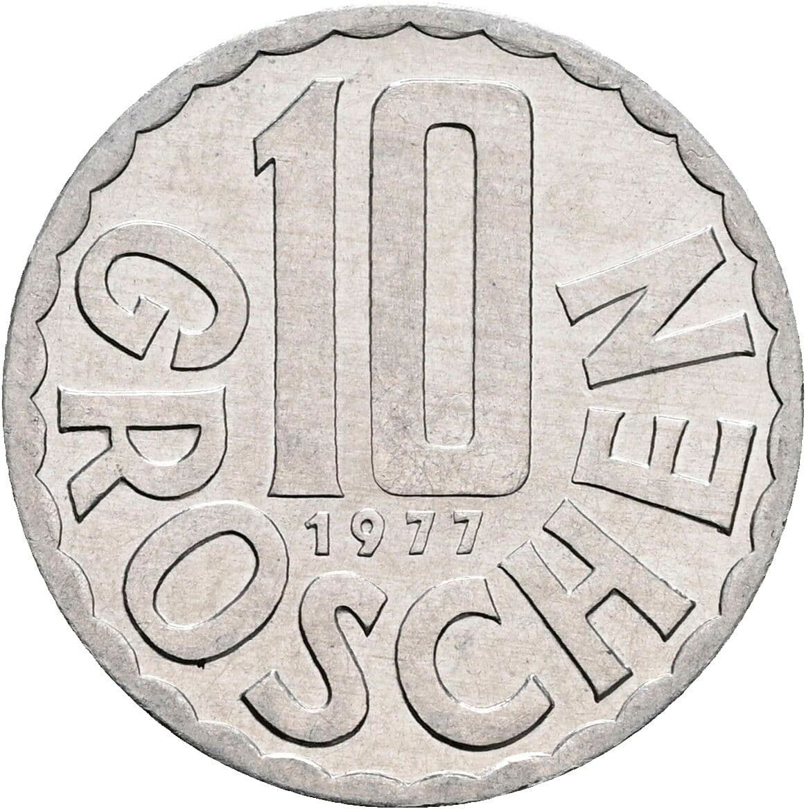 10 Groschen 1977 – Vorderseite