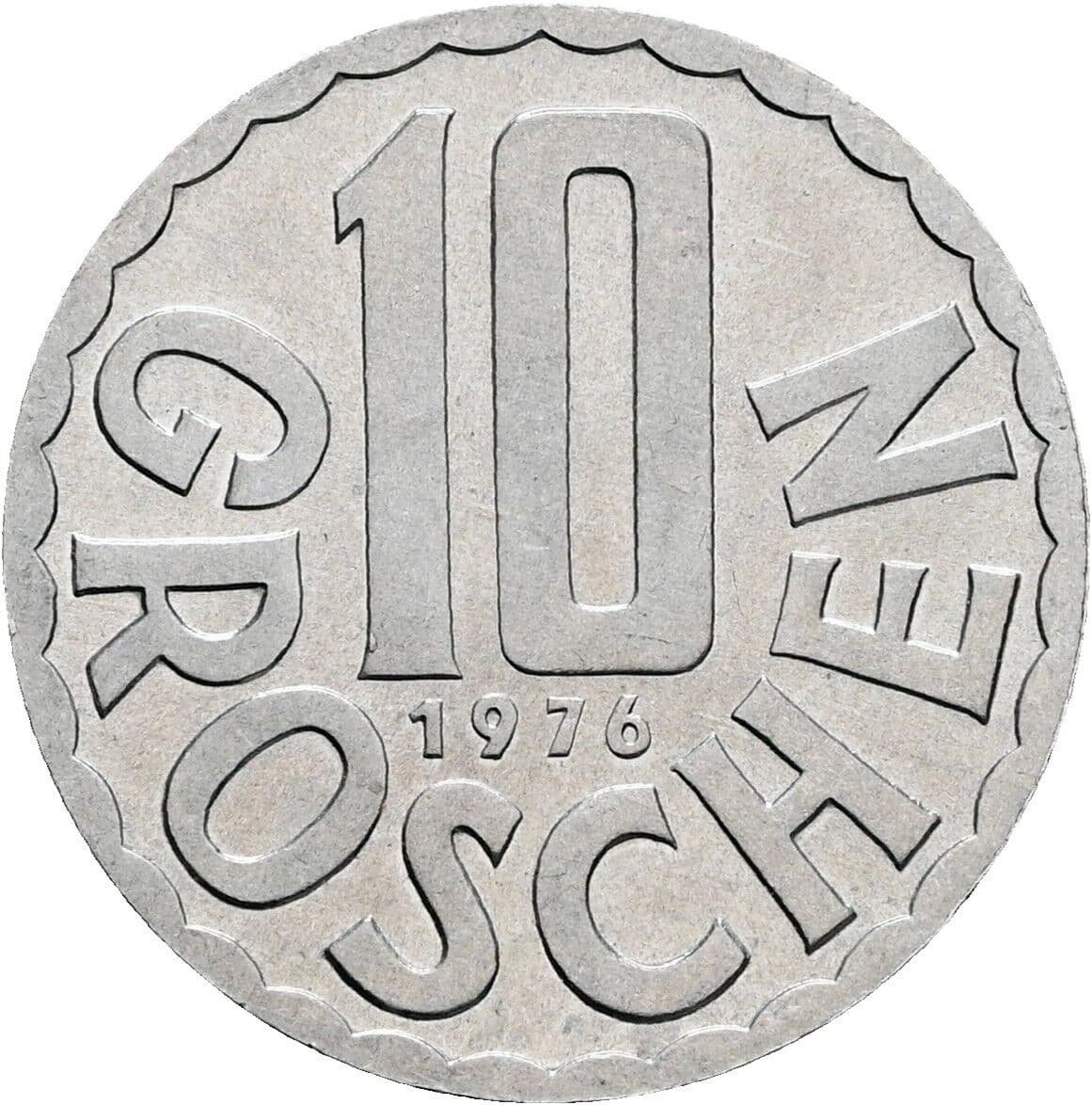 10 Groschen 1976 – Vorderseite