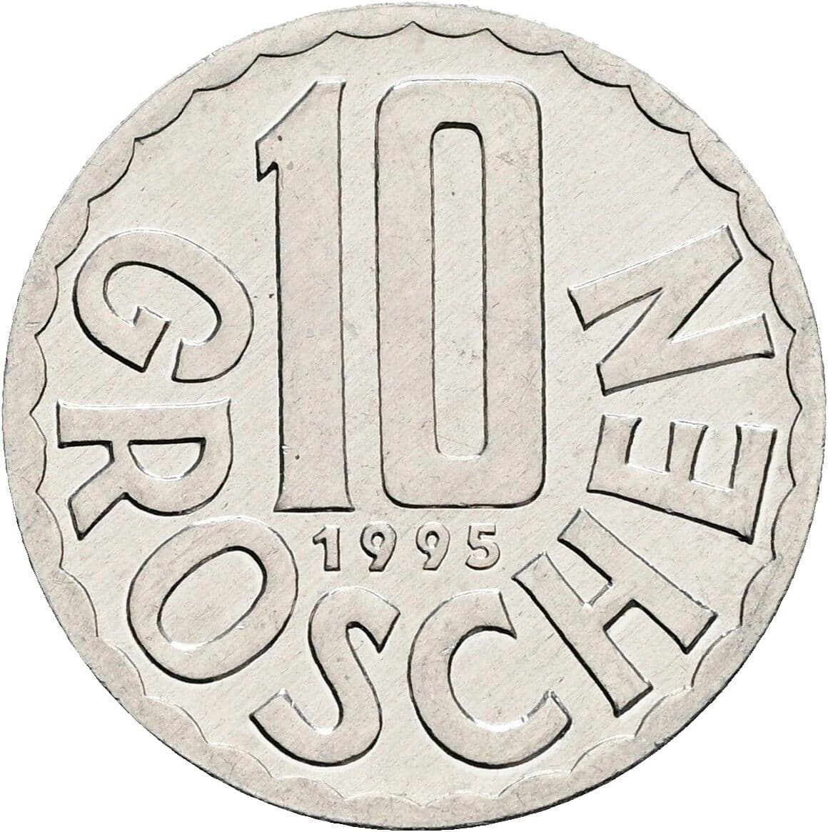 10 Groschen 1995 – Vorderseite