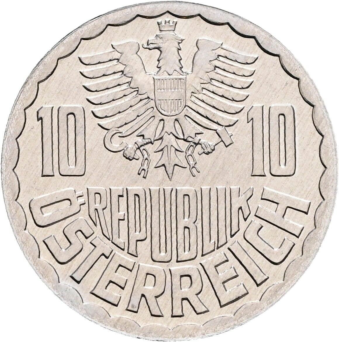 10 Groschen 1992 – Rückseite