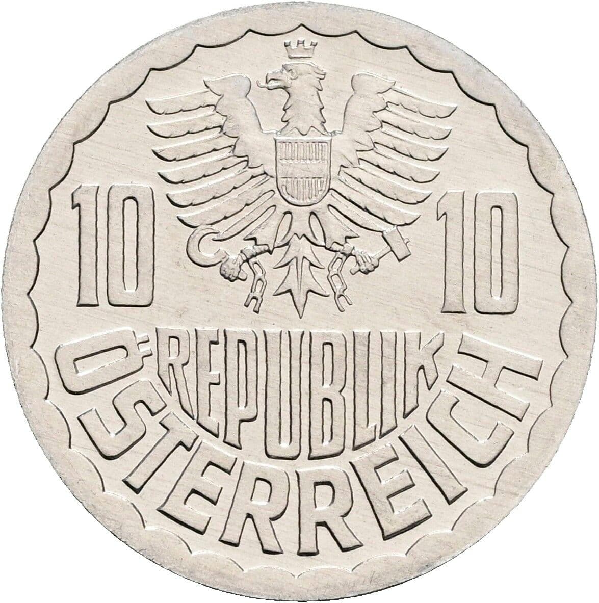 10 Groschen 1989 – Rückseite