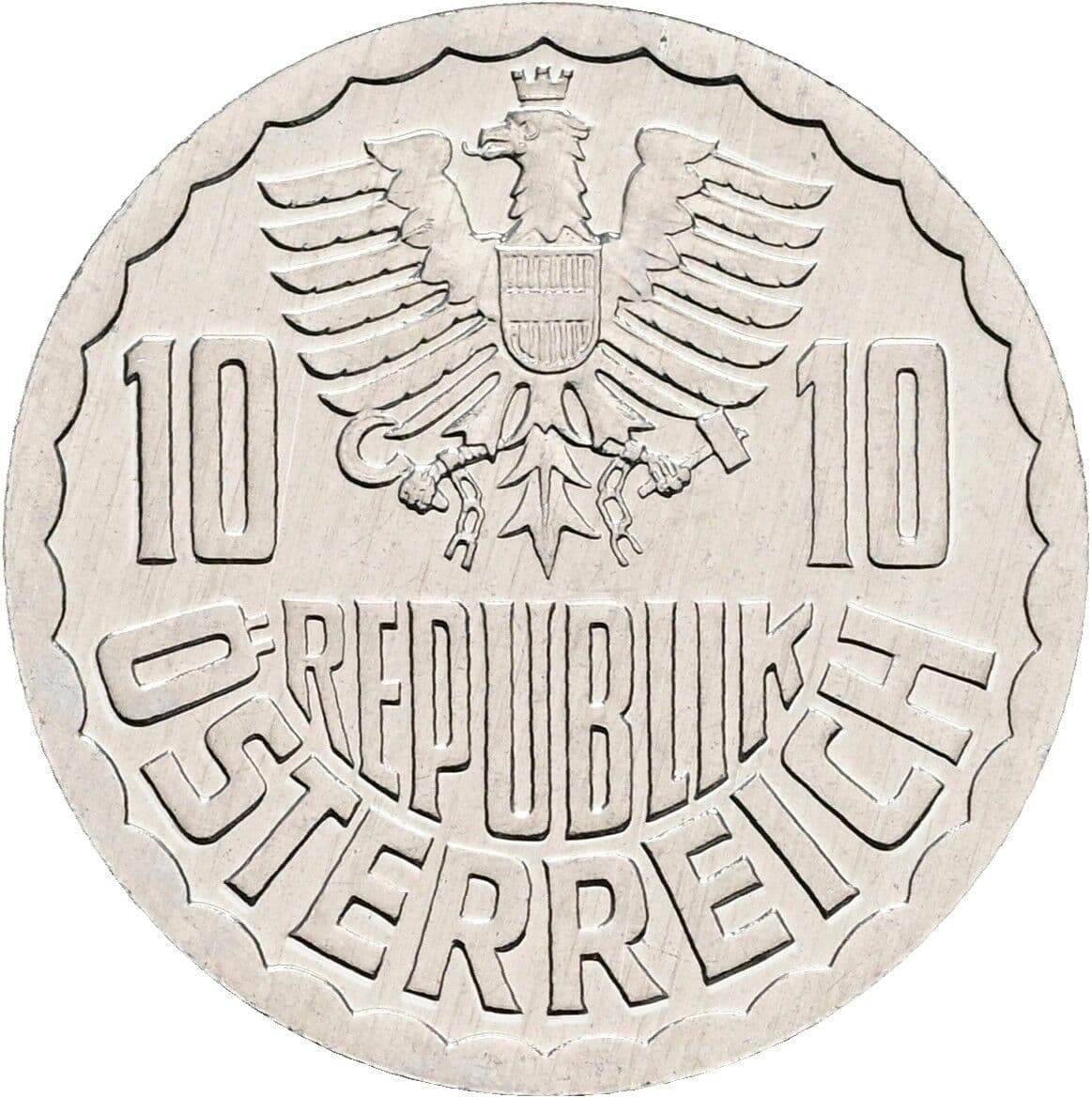 10 Groschen 1990 – Rückseite