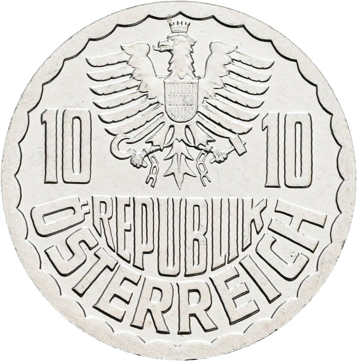 10 Groschen 2000 – Rückseite