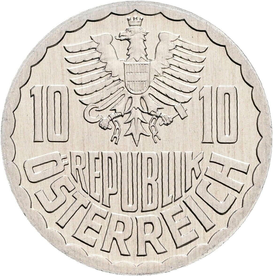 10 Groschen 1993 – Rückseite